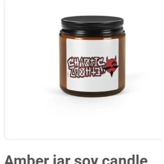 Chaotic Methodz Amber Jar Soy Candle