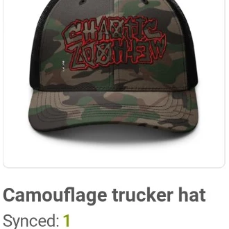 Chaotic Methodz Camouflage Trucker Hat
