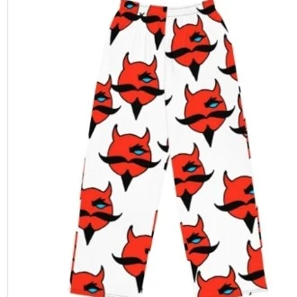Chaotic Methodz All-Over Print Wide-Leg Pants