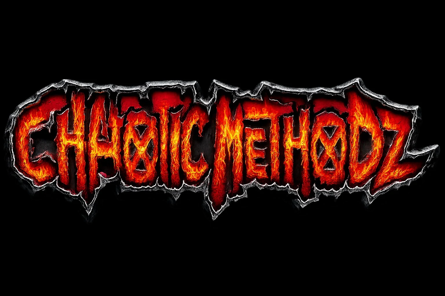 Chaotic Methodz fire wordmark