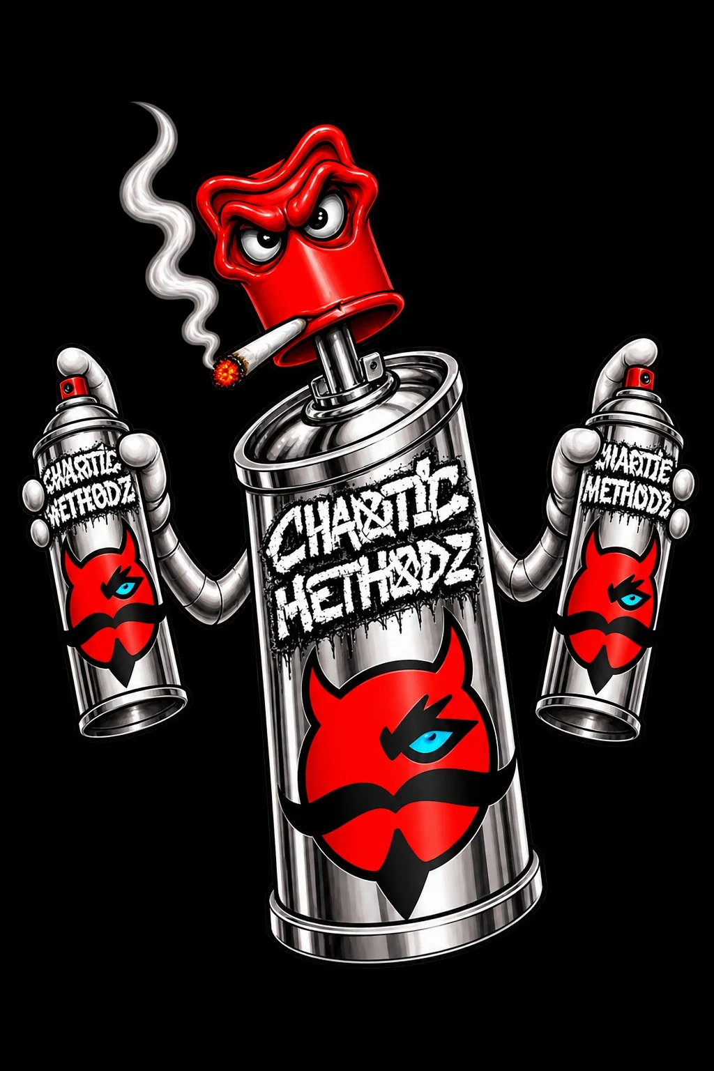 Chaotic Methodz spray can character