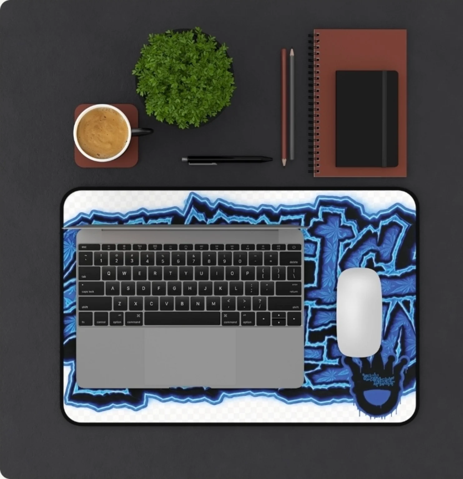 Blue Methodz Desk Mat view 2