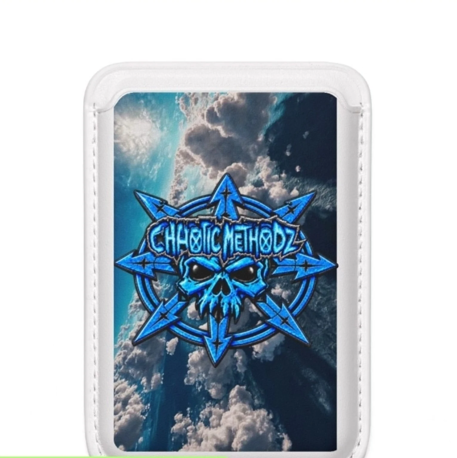 Chaotic Methodz Blue Skull Phone Wallet