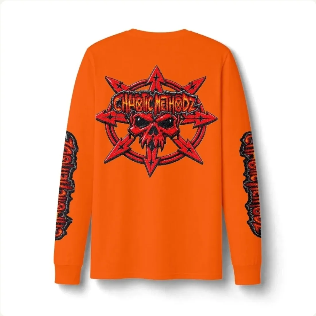 CM orange chaos long-sleeve shirt