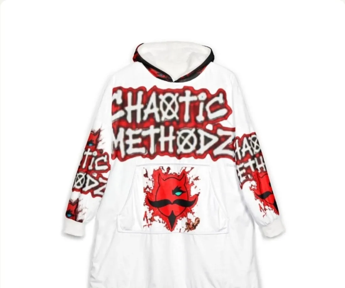 CM white devil wordmark hoodie