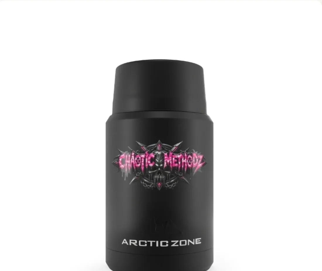 CM pink skull can cooler