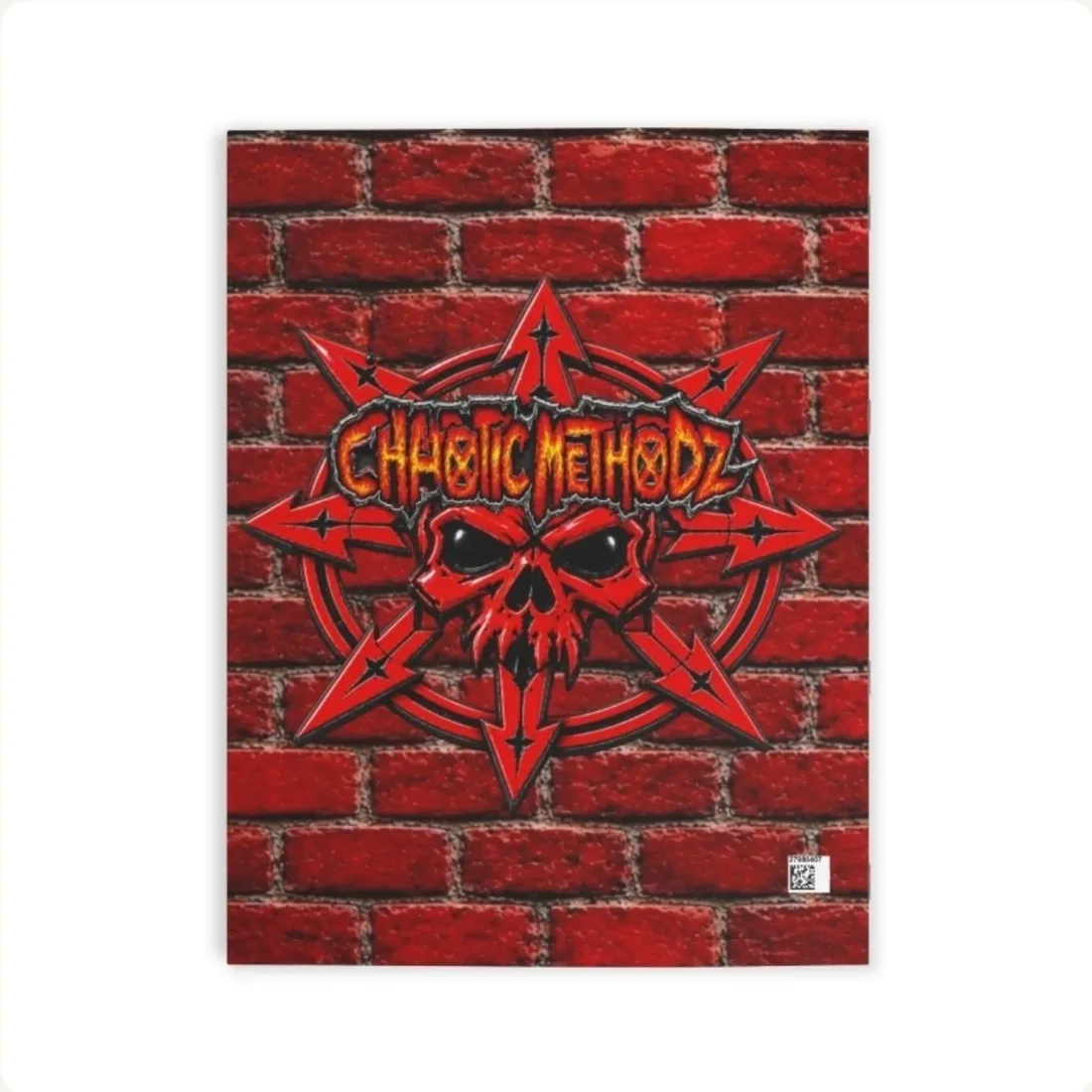 CM red skull notebook