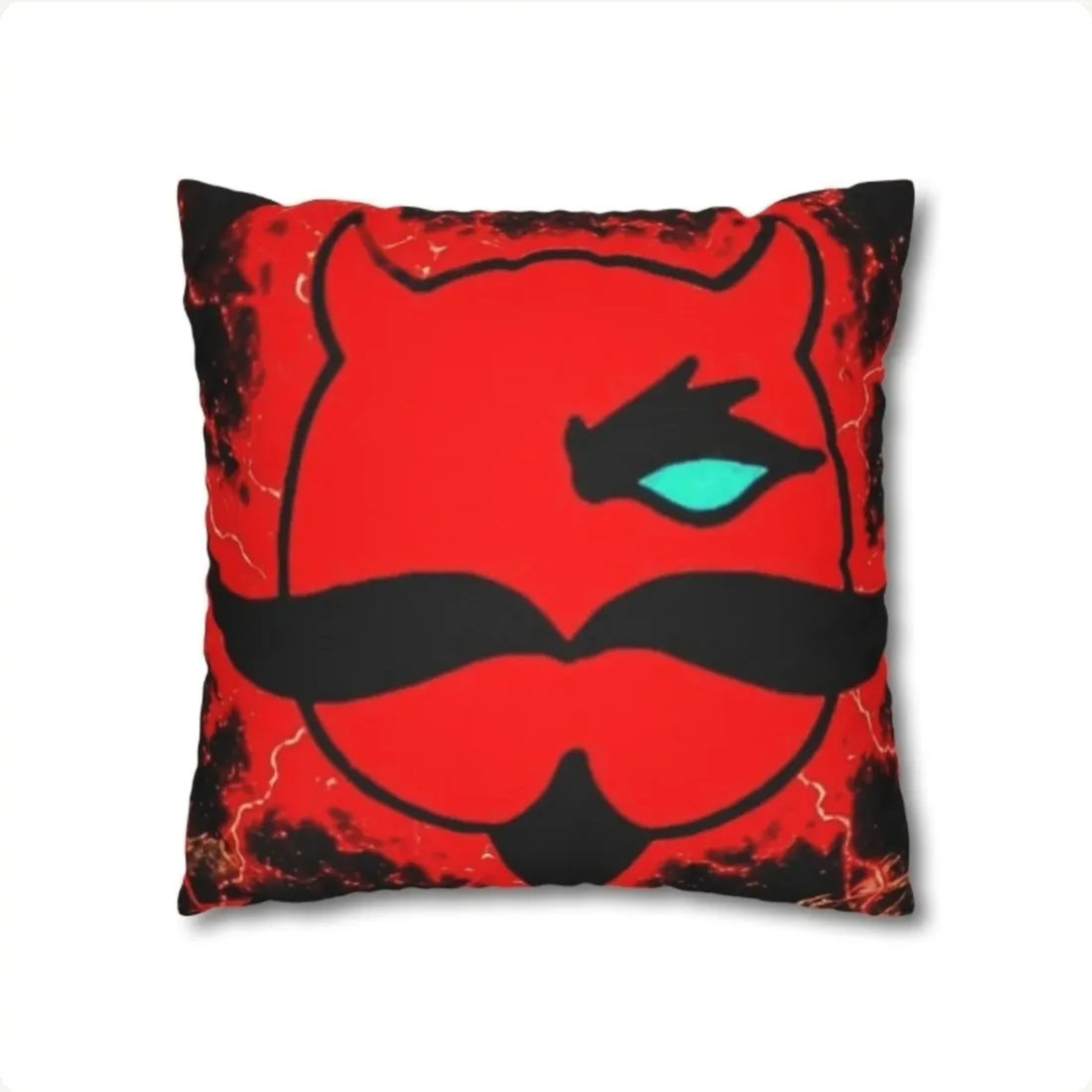 CM red devil pillow
