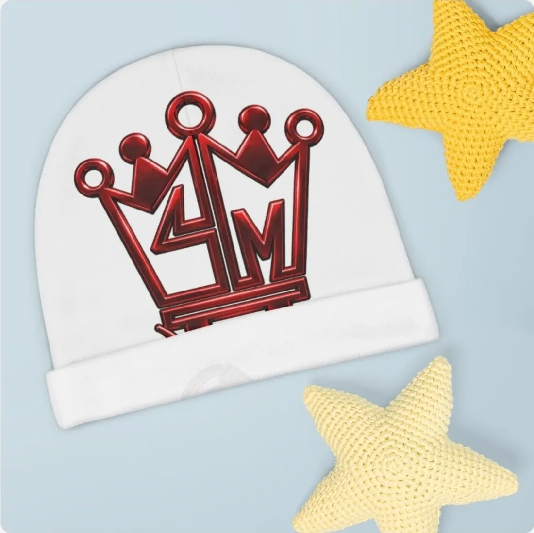 CM red crown baby beanie